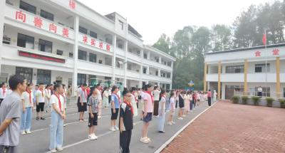 【大思政课】通城县大坪乡来苏完小：铭记历史守初心，观礼阅兵强信念