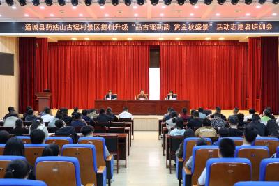 【聚焦药姑山古瑶村】通城：153名青年志愿者整装待发 助力“品古瑶新韵·赏金秋盛景”  