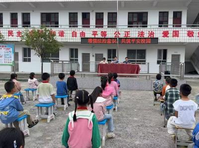 通城县塘湖镇夏家完小：增强法治意识 共筑平安校园