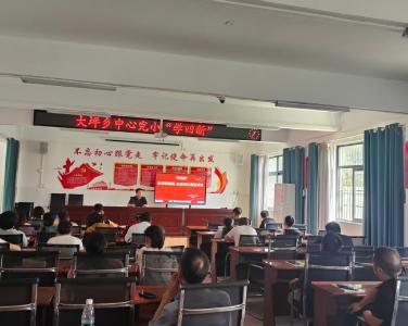 通城县大坪中心完小开展“学四新·悟课标·促教学”专题学习活动