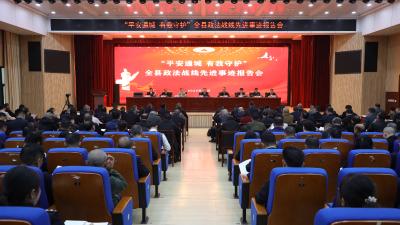 “平安通城 有我守护”全县政法战线先进事迹报告会举行