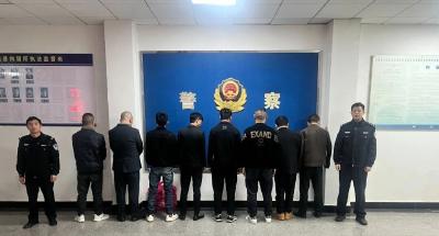 雷霆出击！通城县隽水派出所抓获8名涉赌人员