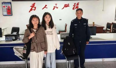通城：学生捡包交到派出所，民警接力为包寻到主人