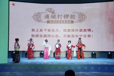 通城“非遗打锣腔·唱响古城新音”项目荣获省级十佳称号