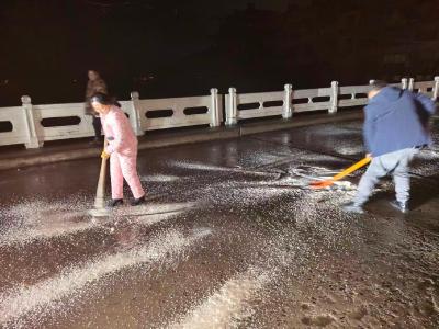 通城县沙堆镇：党员干部闻令而动 筑牢极端天气“安全防线”