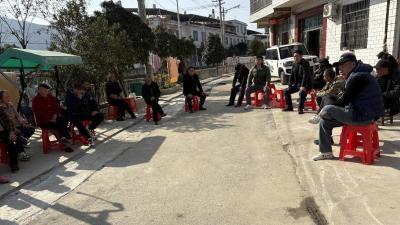 通城县塘湖镇荻田村召开屋场会