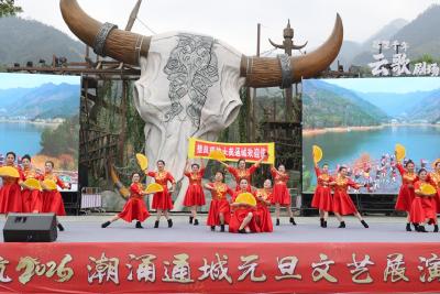 通城举行“知音湖北·四季村晚”庆元旦文艺展演