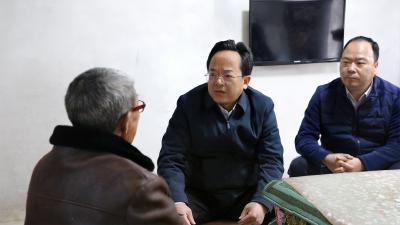 黄建平开展春节走访慰问活动并督导“清洁家园”百日攻坚行动推进情况
