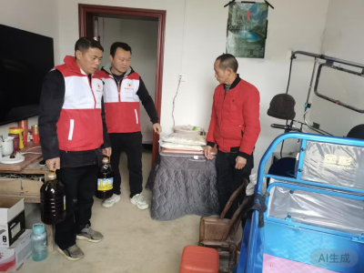 通城县大坪乡红十字会开展“博爱送万家”春节慰问活动