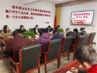 通城县委宣传部召开部务会（扩大）会议