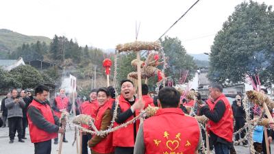 【我们的节日· 元宵】通城县麦市镇冷塅村：舞龙祈福闹元宵 传统民俗庆佳节