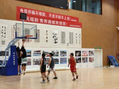 通城县五里镇全力冲刺香城泉都篮球联赛，训练赛尽显热血风采