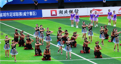 瑶乡鼓乐起，绿茵战旗扬； 楚超烽烟启幕，非遗登台开场