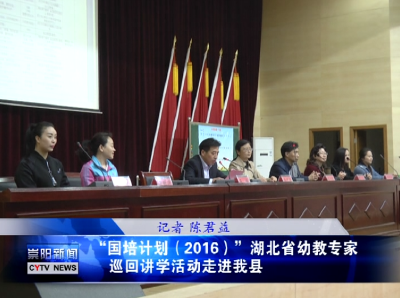 湖北省幼教专家巡回讲学活动走进我县