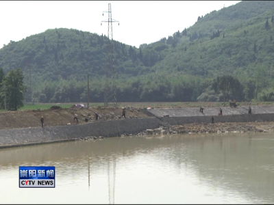 端午节期间我县加紧重点水利工程建设  迎战主汛期