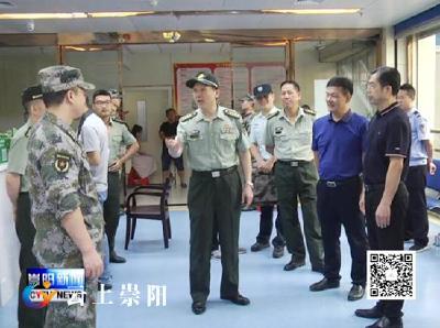 市委常委、军分区司令员来承坦来我县调研征兵体检工作