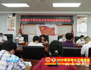 政协崇阳县第十届委员会第五次会议分联组开展讨论