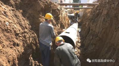 战高温！崇阳二水厂二期扩建工程建设如火如荼