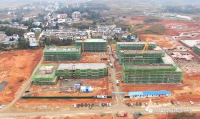 崇阳这所学校正在建设中...... 预计2021年秋季投入使用