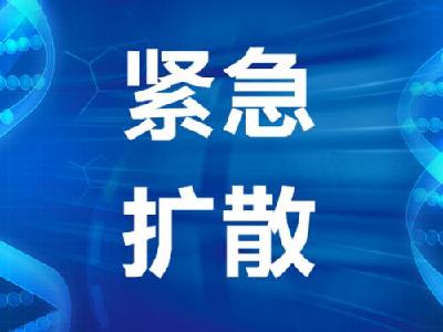 再发紧急寻人！这类人员请于10日17:00前报告