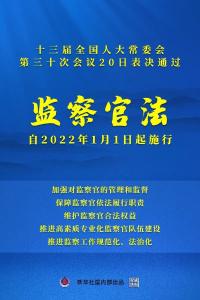 监察官包括哪些人？如何履职？聚焦监察官法五大看点