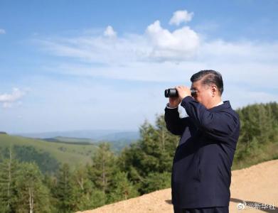 ​习近平在塞罕坝机械林场考察调研