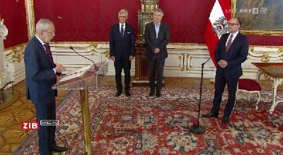 沙伦贝格宣誓就任奥地利总理