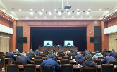 崇阳县组织收视收听全市低温雨雪冰冻灾害天气防范应对工作视频会议 