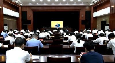 崇阳县组织收视收听全国、省、市安全生产电视电话会议