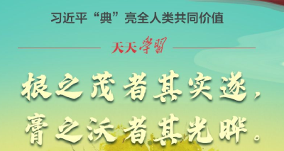 习近平“典”亮全人类共同价值｜根之茂者其实遂，膏之沃者其光晔