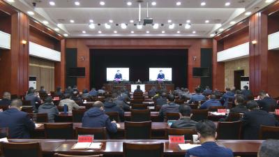 崇阳县组织收视收听全市“拼搏赶超”2022年第六次视频会议