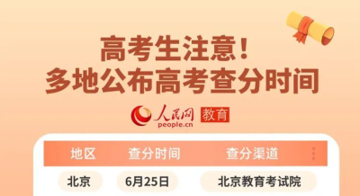 查分时间公布！请转给考生！