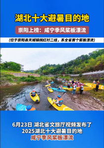 湖北十大避暑目的地：崇阳上榜！
