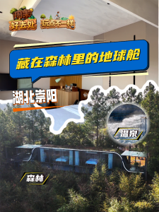 周末好去处 玩点不一样 | 武汉自驾2小时直达！藏在崇阳森林里的地球舱温泉酒店