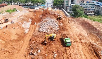 文昌大道南延段工程提速推进 主路路基建设预计7月上旬完成