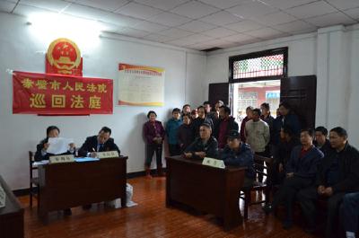 赵李桥法庭在光荣桥村开展巡回办案（图）