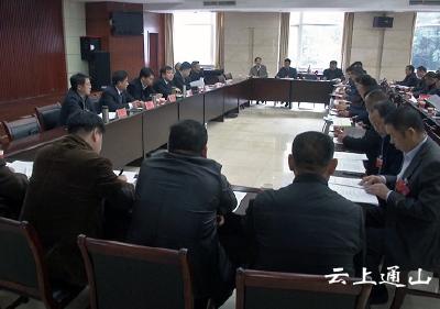 县委书记石玉华参加政协十届一次会议工商联组讨论