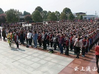 县泰和园迎来学校祭扫高峰