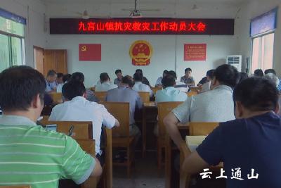 九宫山镇召开抗灾救灾工作动员会