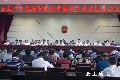 我县召开上半年经济形势分析暨项目建设推进会