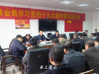 县林业局集中学习党的十九大精神