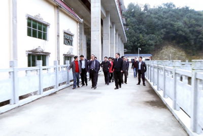 省水利厅调研组来我县调研幕阜山片区水利扶贫工作