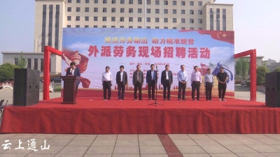 长江云、云上咸宁——湖北省外派劳务招聘活动在通山举行提供岗位4361个