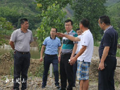 省水产局局长李水彬来我县调研              