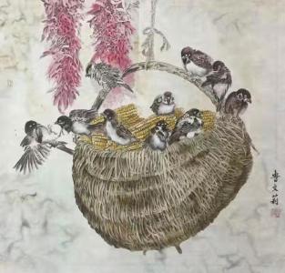 【墨染九宫】第十四期 | 鲁文莉工笔画作品选