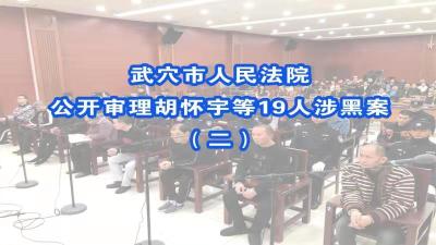 直播| 武穴：胡怀宇等19人涉黑案开庭公审（二）