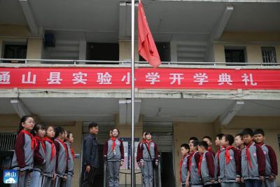 通山实验小学：抓国旗下教育成果显著