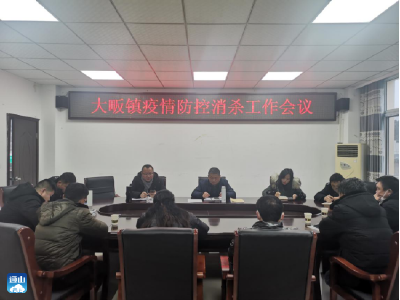 大畈镇传达部署疫情防控消杀工作