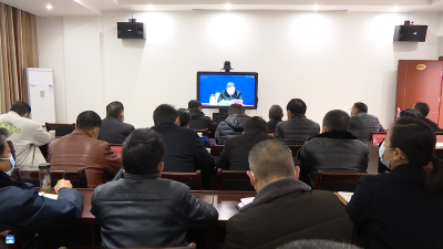 V视 | 通山组织收听收看全国两会安全防范工作视频调度会