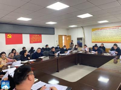 践行党史学习教育 通羊镇安排部署疫苗全面接种工作